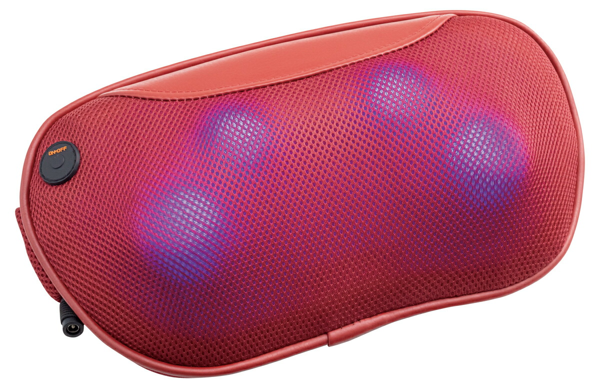 お医者さんエア湖 3DマッサージピローS コードレス（赤いこと） MP-06RD DOCTORAIR 3D MASSAGE PILLOW S CODLESS [MP06RD]