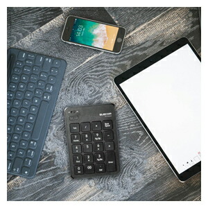 TK-TDP019BKエレコム2.4GHzワイヤレス薄型テンキーパッド(ブラック)