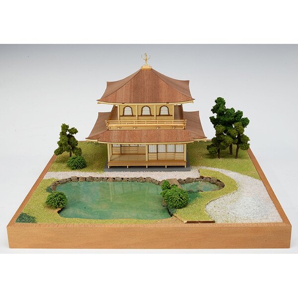1/75木製模型慈照寺銀閣木製組立キットウッディジョー