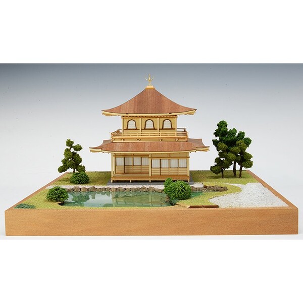 1/75木製模型慈照寺銀閣木製組立キットウッディジョー