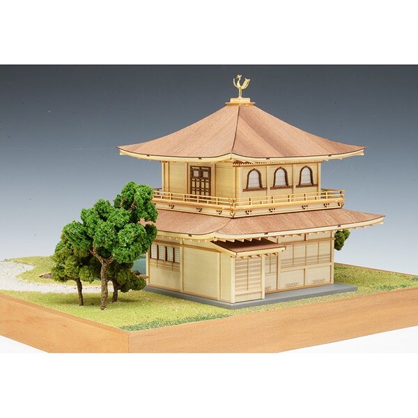1/75木製模型慈照寺銀閣木製組立キットウッディジョー