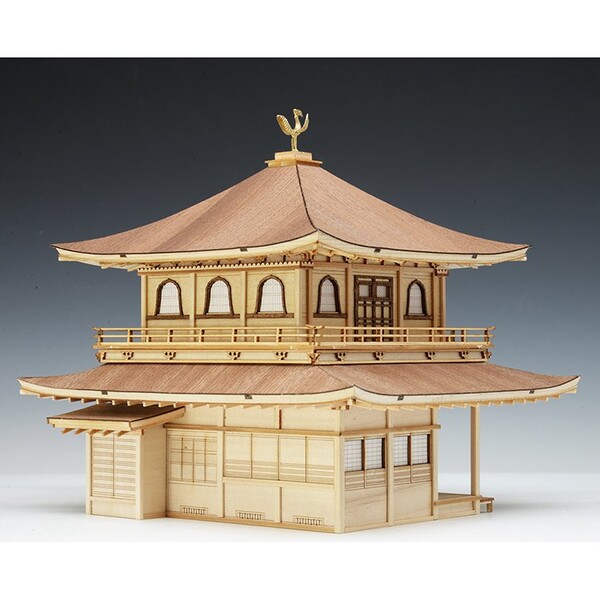1/75木製模型慈照寺銀閣木製組立キットウッディジョー