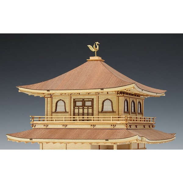 1/75木製模型慈照寺銀閣木製組立キットウッディジョー