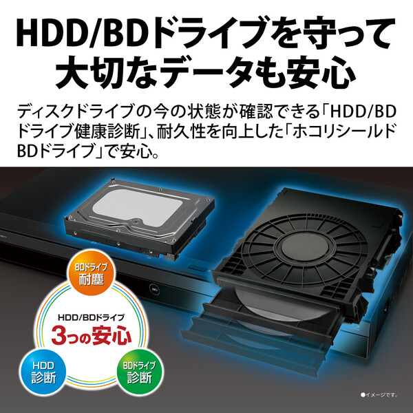 2B-C10EW1 シャープ 1TB HDD 2番組同時録画ブルーレイレコーダー SHARP