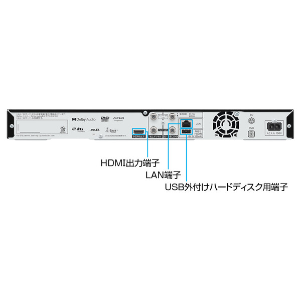 2B-C05EW1 シャープ 500GB HDD 2番組同時録画ブルーレイレコーダー