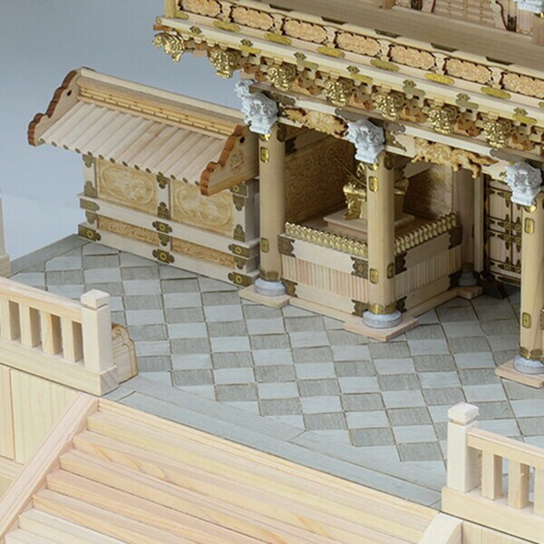1/50木製模型日光東照宮陽明門木製組立キットウッディジョー