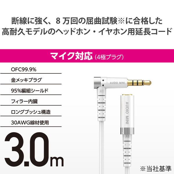 225円 在庫あり ELECOM MPA-EHPS05BK ブラック 4極ミニプラグ延長ヘッドホンケーブル 225円 在庫あり ELECOM MPA-EHPS05BK ブラック 4極ミニプラグ延長ヘッドホンケーブル
