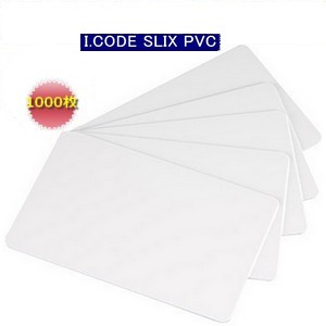 ISO歌留多【I-CODE SLIX】PVC原料品【光輝境界線の外側仕上】RFID/集積回路歌留多/周波数帯13.56MHz/無地[物量1000枚]