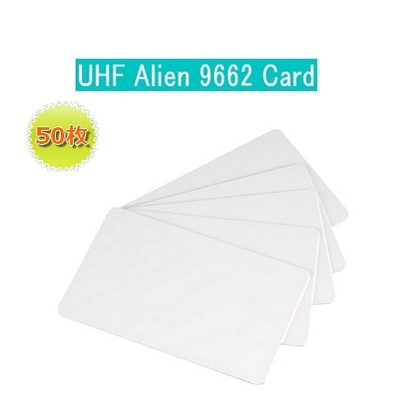ISOカード【Alien 9662】UHF帯(Higgs3チップ使用)/PVC素材/RFID/ICカード/周波数帯860-960MHz/無地[数量50枚]画像