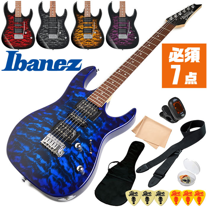【楽天市場】エレキギター 初心者セット アイバニーズ GRX70QA 