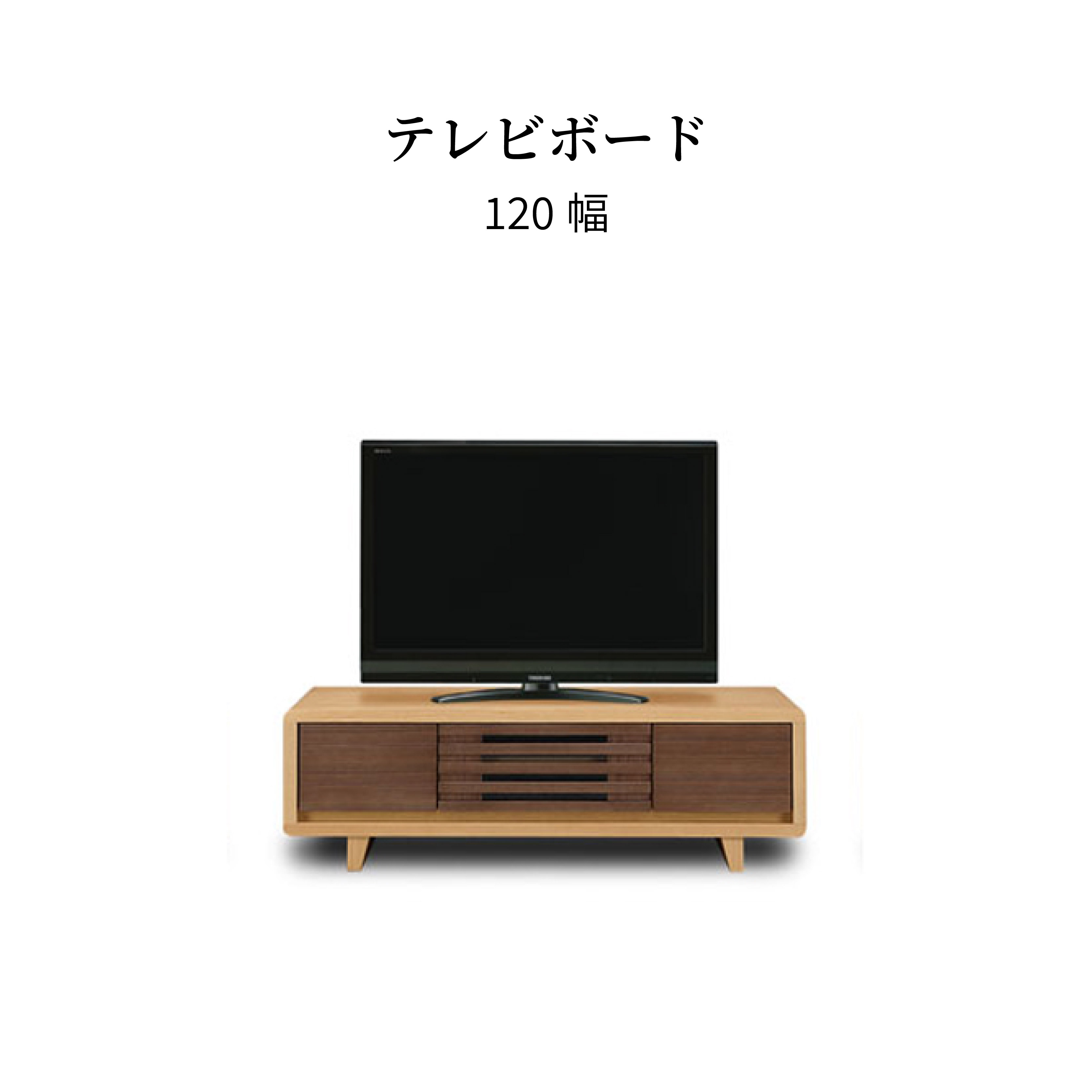 詰替え シギヤマ家具工業 テレビ台 ローボード 120 cm 幅 大容量 収納