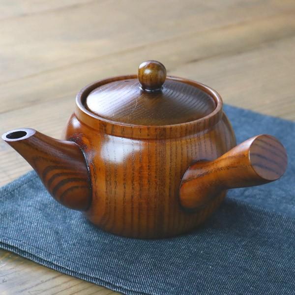 ティーポット 漆 木製 ティーポット 生まれながら木 食器 木製ポット 漆ペンキ塗り ポット 紅茶の葉ポット 茶器 ティポット