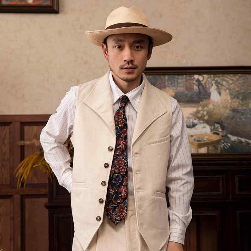 より良い メンズ 背広 ジレ ベスト 成人男性 流行り物 今めかしい 連合王国 レトロ 商行為 心地よい か細い 歳月 ベージュ