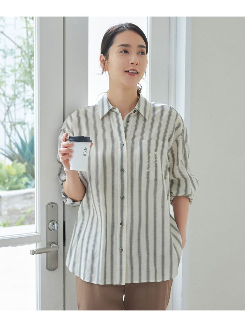 【専用】自由区　テンセルリネンデザイン ブラウス 洗える】テンセルリネンデザイン ブラウス | 自由区(JIYU-KU