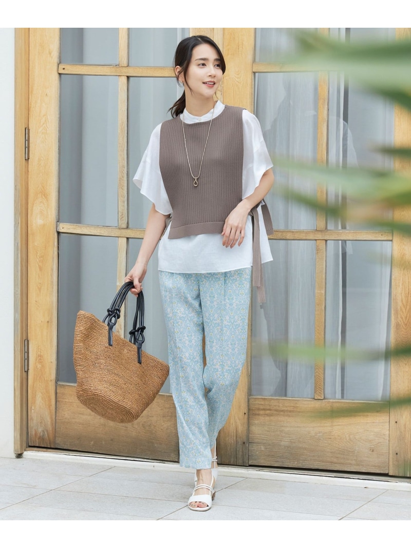 ノットハンドルラフィアトート バッグ 自由区 ジユウク バッグ トートバッグ ブラウン【送料無料】[ Fashion]