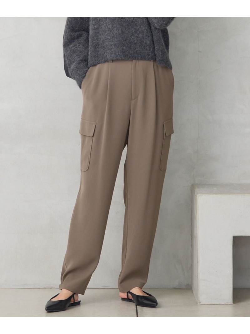 【SALE／30%OFF】【洗える】ダブルクロスカーゴ パンツ 自由区 ジユウク パンツ その他のパンツ カーキグリーン ブラウン【RBA_E】【送料無料】[ Fashion]｜自由区