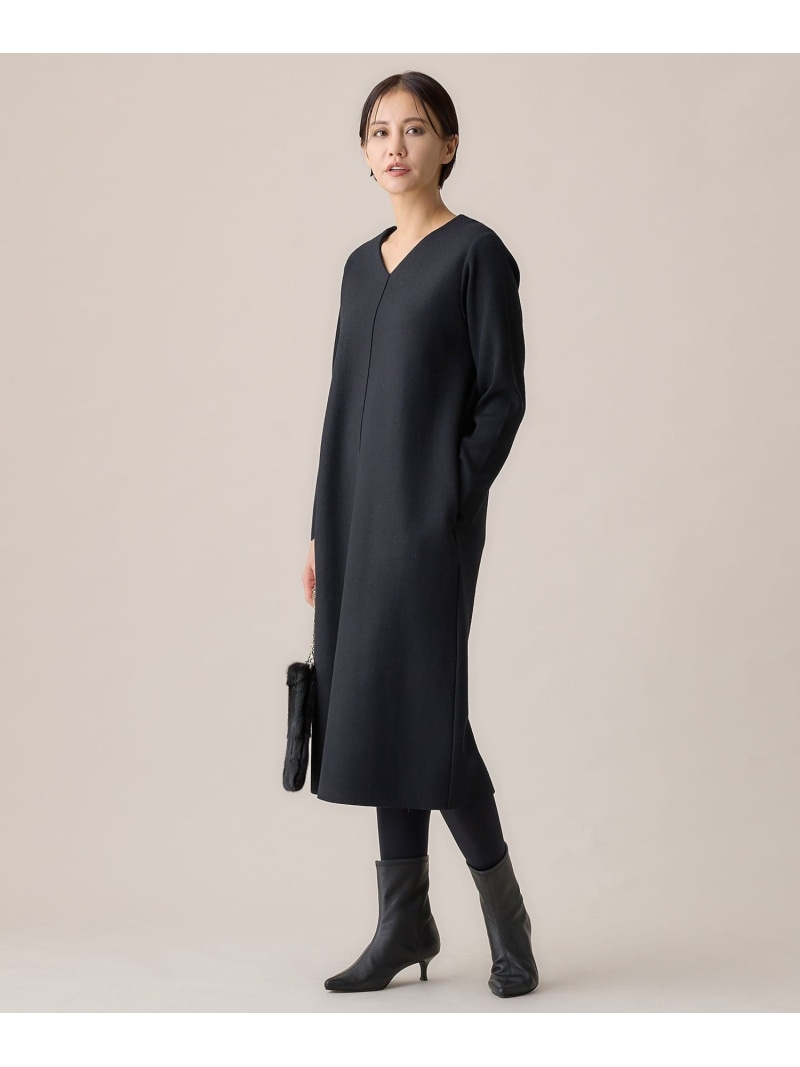 自由区　コットンカシミヤ ニットワンピース　¥27,940 サイズ38 カシミヤ コットンカシミヤ ニットワンピース (検索番号:JJ46)