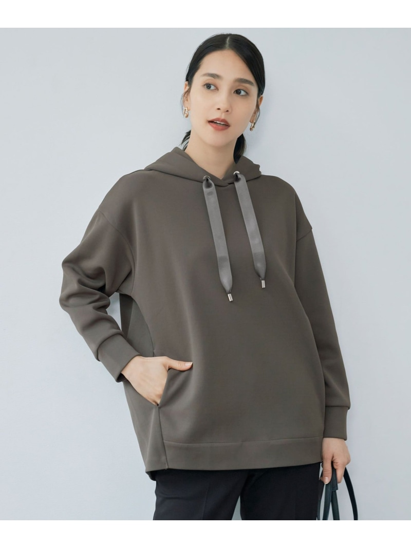 【SALE／30%OFF】【洗える】コットンダンボール フーディ 自由区 S ジユウク トップス パーカー・フーディー カーキグリーン ベージュ ホワイト【RBA_E】【送料無料】[ Fashion]