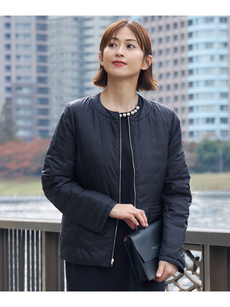 【洗える】リバーシブルライトダウン ジャケット 自由区 L ジユウク ジャケット・アウター ダウンジャケット・ダウンベスト ネイビー グレー【送料無料】[ Fashion]