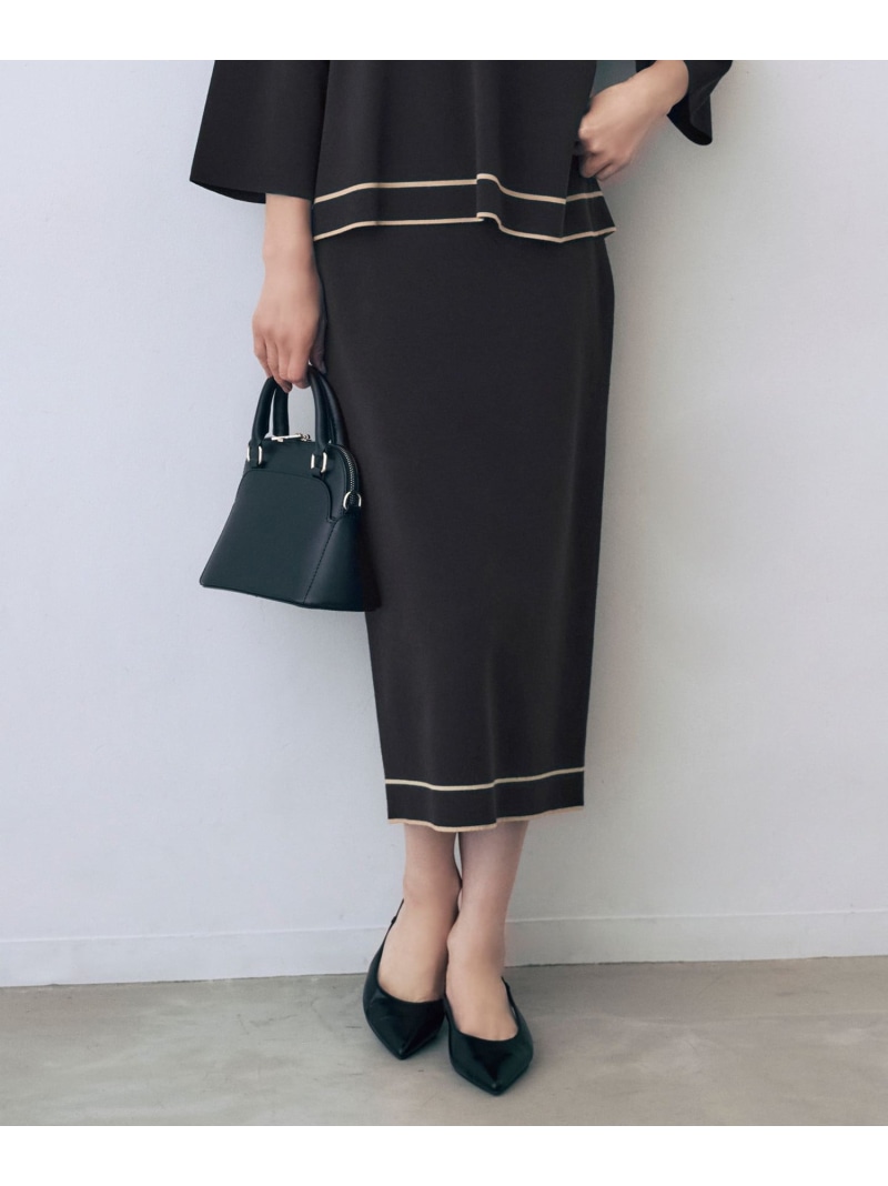 【SALE／50%OFF】レーヨンストレッチIライン スカート 自由区 S ジユウク スカート ロング・マキシスカート ピンク ネイビー【RBA_E】【送料無料】[ Fashion]