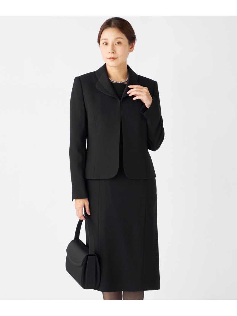【御前上等トリアセテート原料品】レベッカBSジョーゼット 上衣+衣裳 大まか区 FORMAL ジユウク 背広・フォーマル セットアップ背広 黒いこと【貨物輸送無料】[ Fashion]