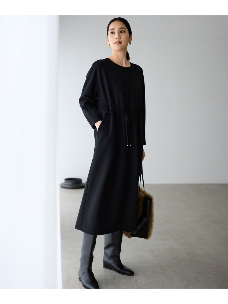 【SALE／20%OFF】【カタログ掲載】TWダンボールジャージ ワンピース 自由区 L ジユウク ワンピース・ドレス ワンピース ネイビー グレー【RBA_E】【送料無料】[ Fashion]