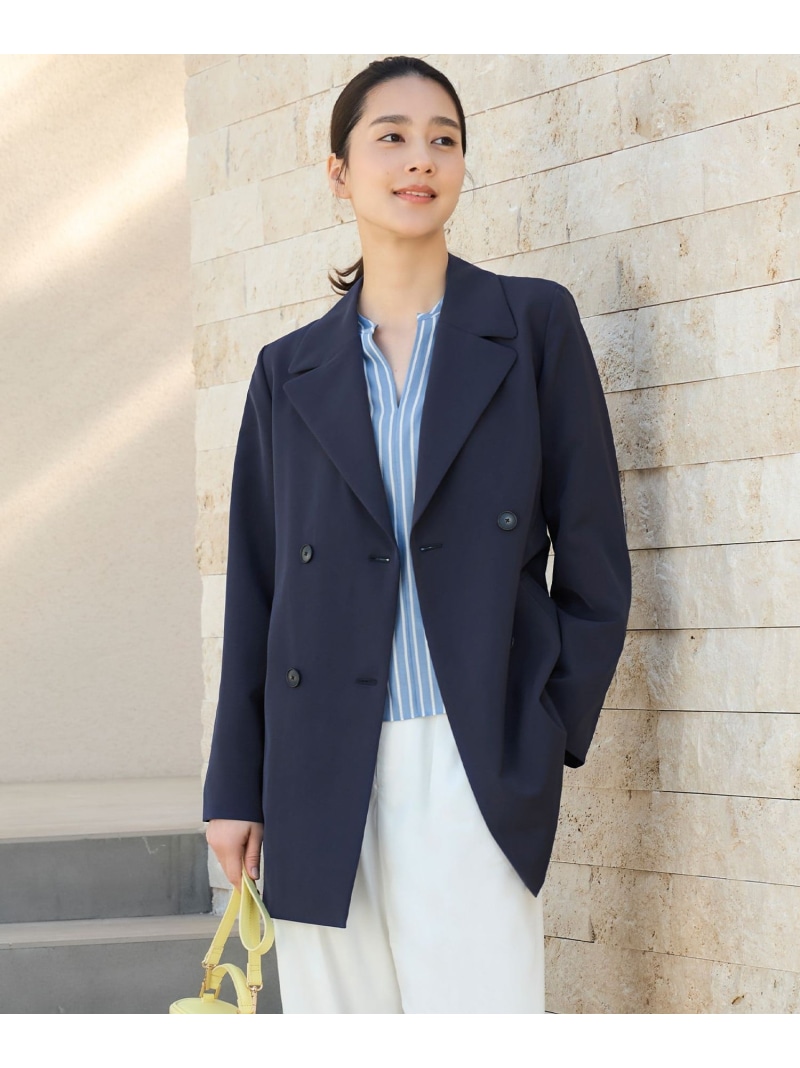 【SALE／40%OFF】【洗える】エアフロートレンチ コート 自由区 S ジユウク ジャケット・アウター トレンチコート ネイビー グレー ベージュ【RBA_E】【送料無料】[ Fashion]