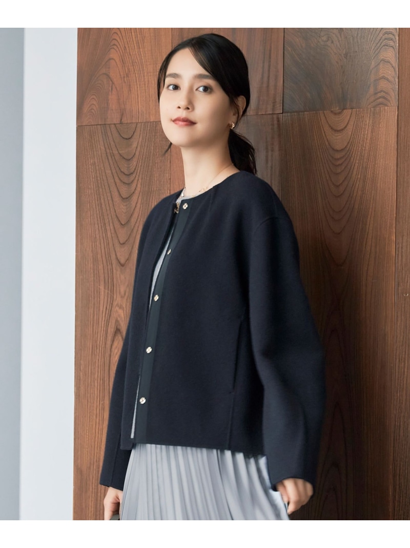 【SALE／40%OFF】ライトリバーノーカラー 上衣 親しさ区 L ジユウク ジャケット・アウター 否色つや上衣 赤銅色 米国海軍【RBA_E】【貨物輸送無料】[ Fashion]