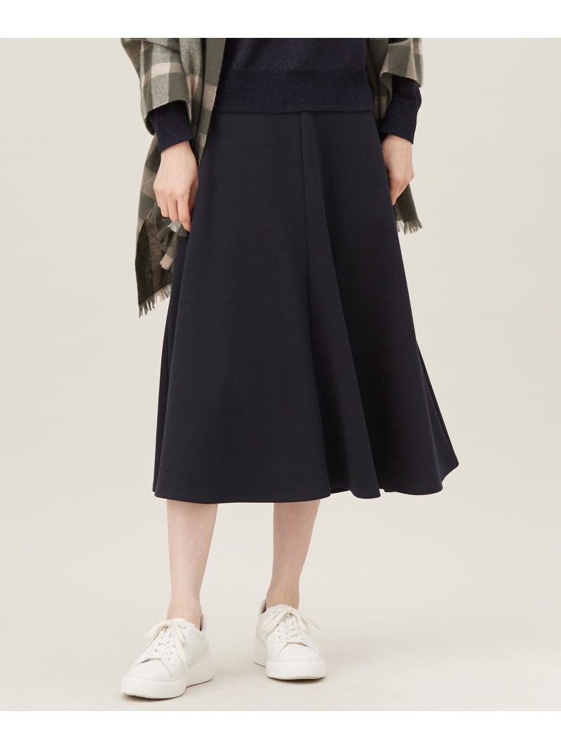 【SALE／40%OFF】【セットアップ対応・洗える】ブークレダンボールフレア スカート 自由区 S ジユウク スカート ロング・マキシスカート カーキグリーン ネイビー【RBA_E】【送料無料】[ Fashion]｜自由区