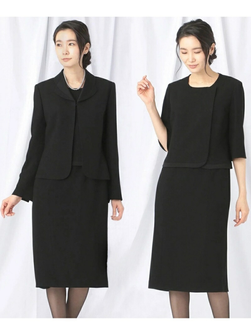 大放出セール ワンピーススーツ ブラック 送料無料 セットアップスーツ ビジネス フォーマル ジユウク Formal 自由区 Fashion 高級トリアセテート素材 レベッカbsジョーゼットジャケット ワンピース Rakuten Pascasarjana Unsrat Ac Id