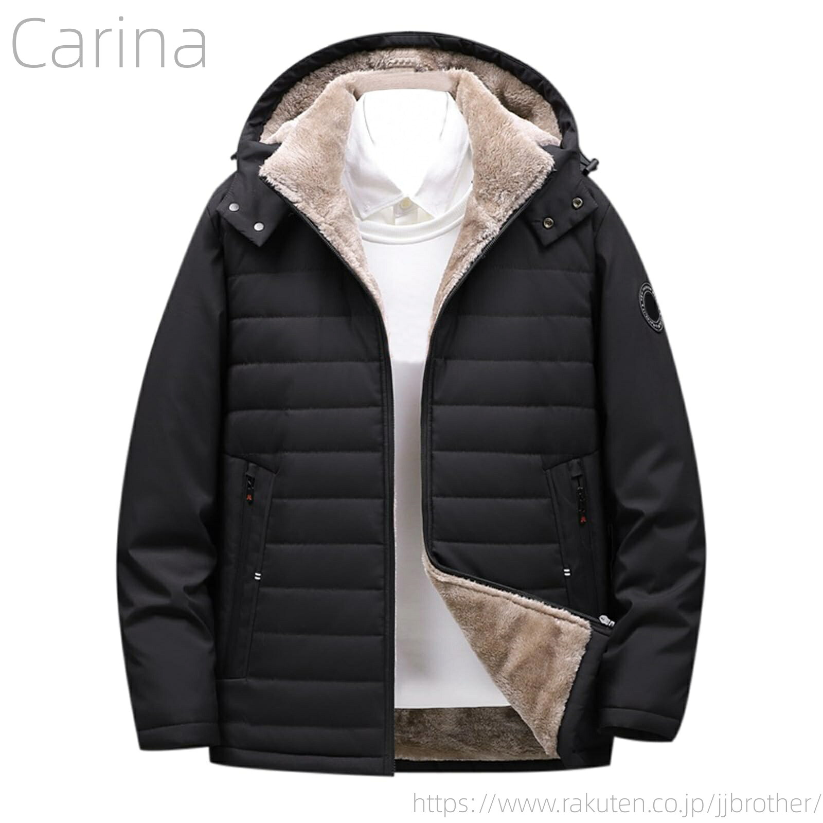 【送料無料】冬服 裏起毛 厚手 防寒 暖かい ダウンコート 中綿コート シンプル かっこいい カジュアル 無地 大きいサイズ 4,592円