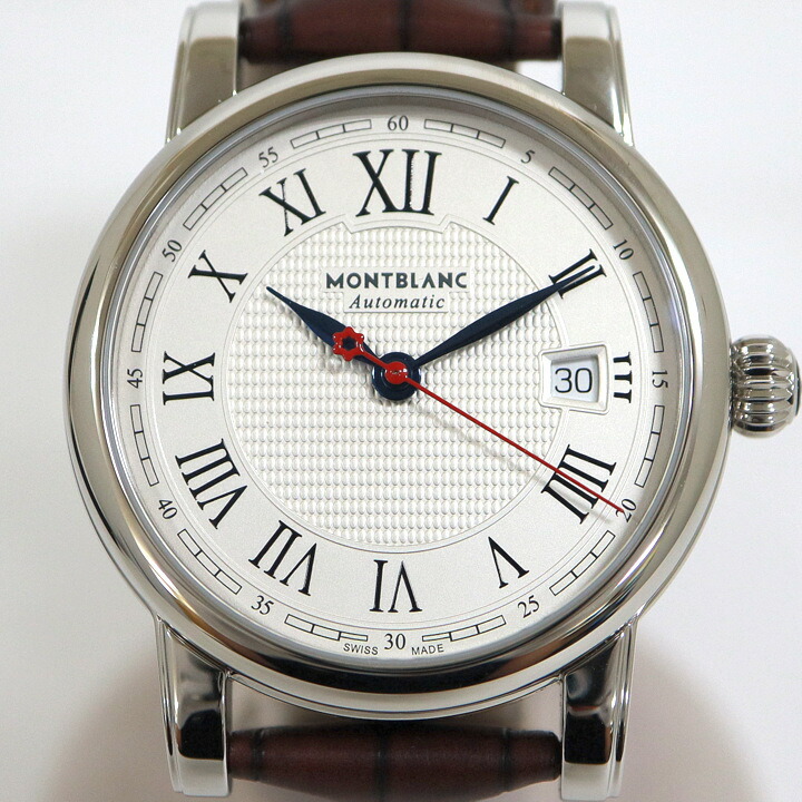 【中古】MONTBLANC モンブラン スターデイト ウオッチ 白文字記号盤 AT×SS 裏スケ 110705