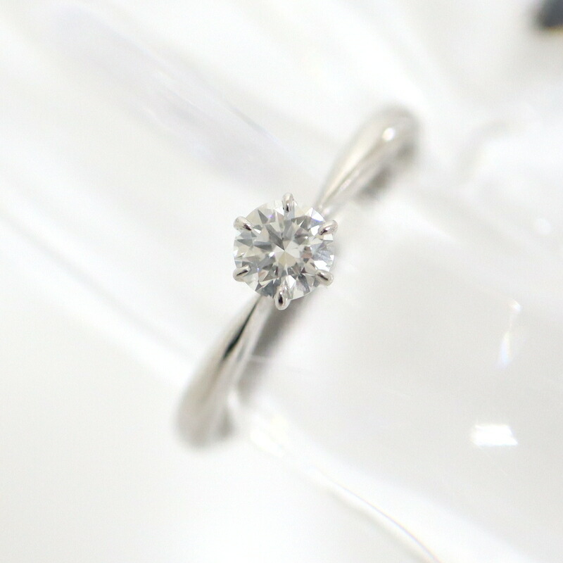 【中古】NINA RICCI ニナリッチ Pt900 ダイヤリング D:0.25ct #9.5 2.7g 44,057円