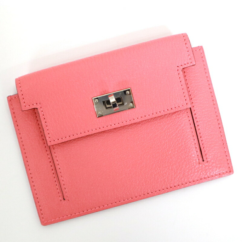 【中古】HERMES エルメス ケリーポケットコンパクト シェーブル D目じるし
