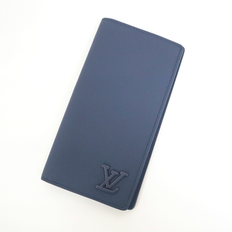 【中古】LOUIS VUITTON ルイヴィトン ポルトフォイユ・ブラザ ２つ折り長紙入れ アエログラム M81810 RFID
