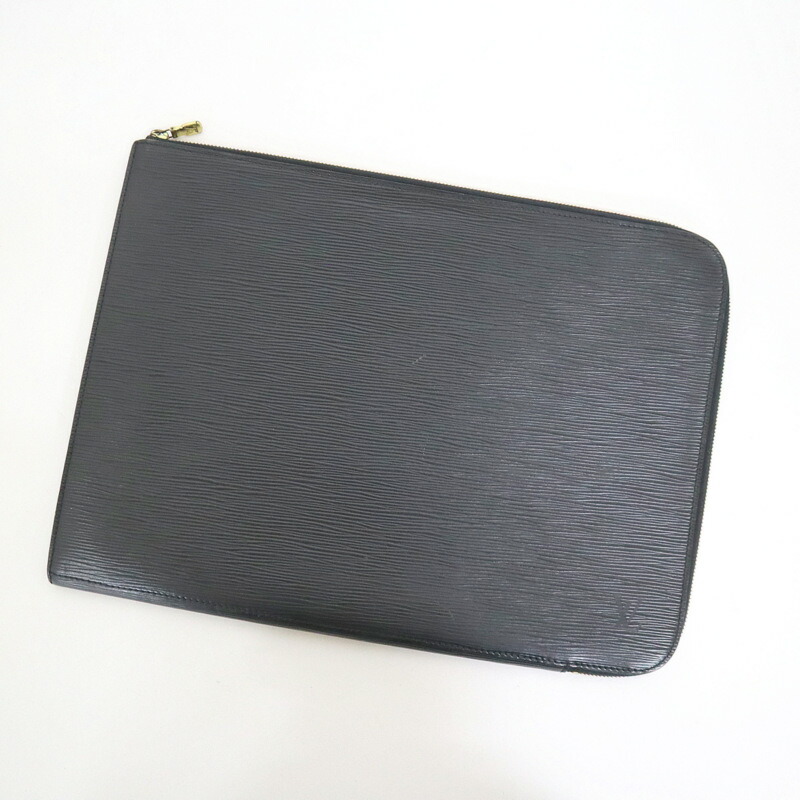 【中古】LOUIS VUITTON ポッシュドキュマン クラッチバッグ エピ ノワール M54492