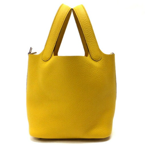 【中古】HERMES エルメス ピコタンロックPM サン&times;シルバー金具 トリヨンクレマンス B刻 2023年｜JJcollection
