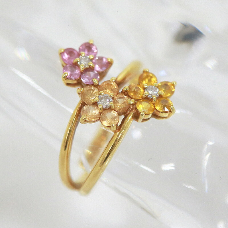 【中古】Jewelry リング K18 ダイヤ 0.10ct/1.210ct ゴールド 4.5g 57,048円