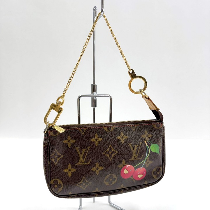 【中古】LOUIS VUITTON ルイヴィトン ポシェットアクセソワール 付属物合切袋 モノグラム桜んぼう M95008 FL0065