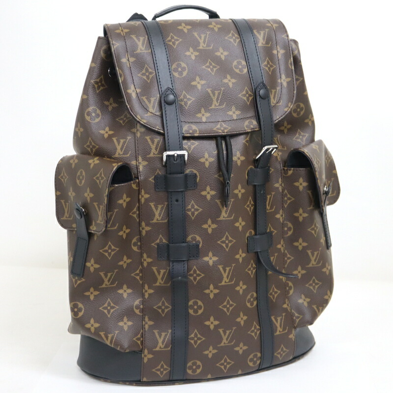 【中古】LOUIS VUITTON ルイヴィトン クリストファーMM リュック モノグラム マカサー M43745 RFID