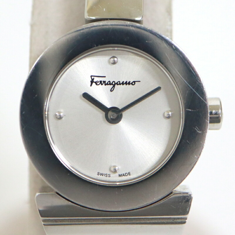 【中古】S.Ferragamo サルヴァトーレ フェラガモ 腕時計 SS×QZ FQ5 081402320085