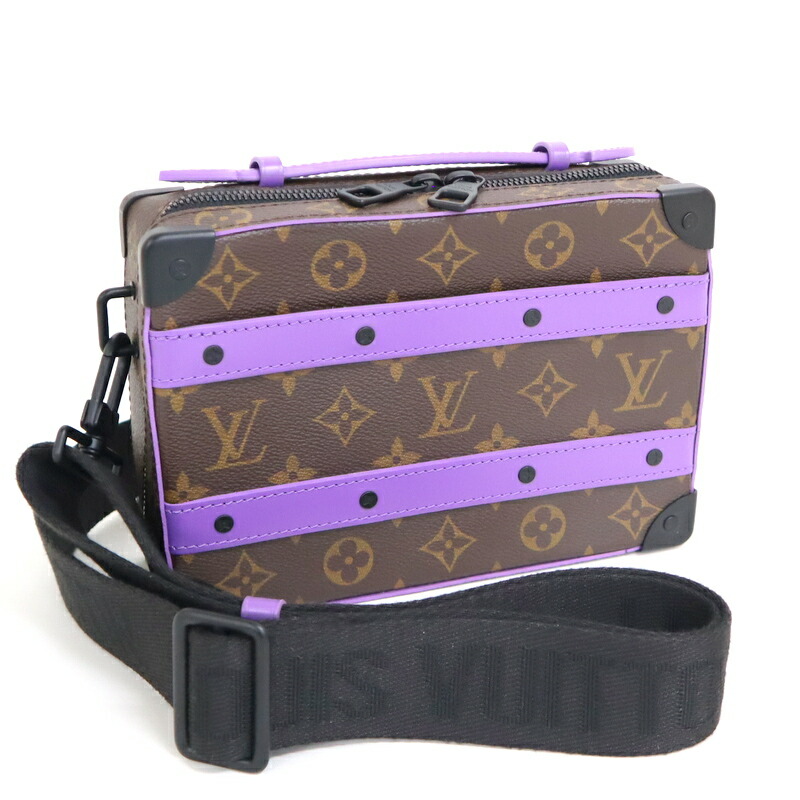 【中古】LOUIS VUITTON ルイヴィトン ハンドルソフトトランク モノグラムマカサー M46264 RFID