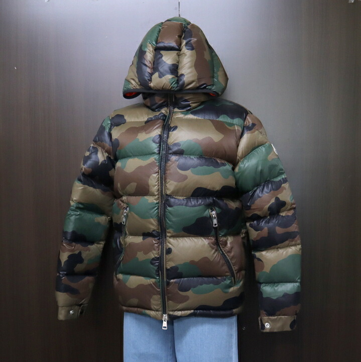 【中古】MONCLER モンクレール BLIER GIUBBOTTO ダウンジャケット ナイロン 迷彩 カモフラ #1｜JJcollection