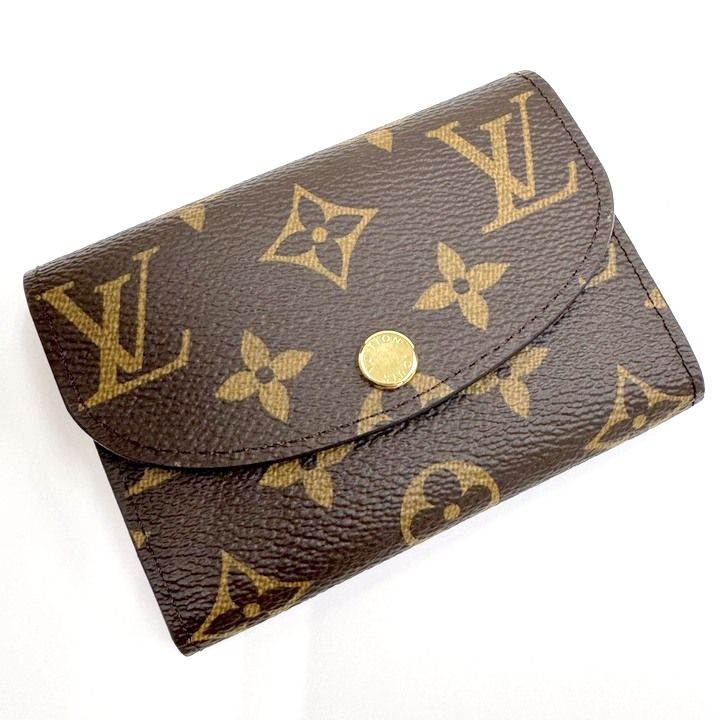【中古】LOUIS VUITTON ルイヴィトン ポルトモネロザリ コインケース モノグラム ローズバレリーヌ M62361 RFID
