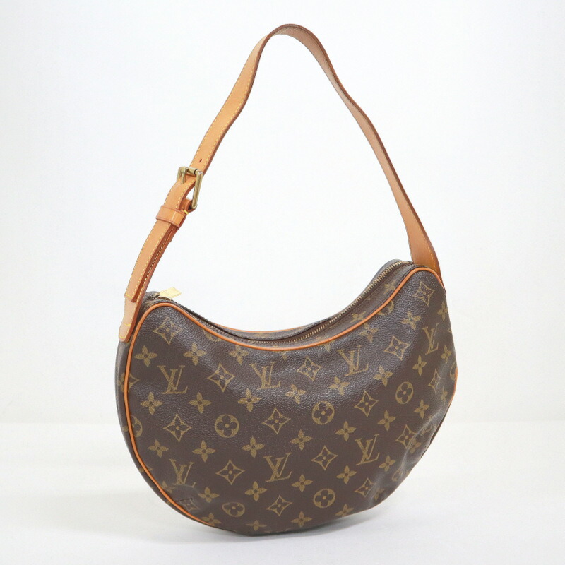 【中古】LOUIS VUITTON ルイヴィトン クロワッサンGM ショルダーバッグ モノグラム 赤銅色 M51511 FL1012