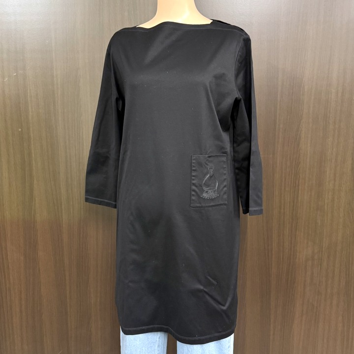 【中古】HERMES エルメス 上着 綿織物 黒いこと #42