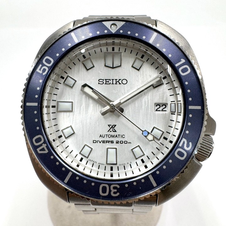 【中古】SEIKO セイコー プロスペックスメカニカルダイバーズ1970・セーブザオーシャン ウオッチ SS×白文字記号盤 SBDC169