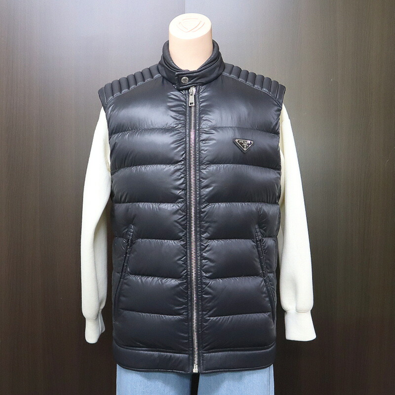 楽天市場】【プラダ】Prada プラダスポーツ フード付き ダウンベスト