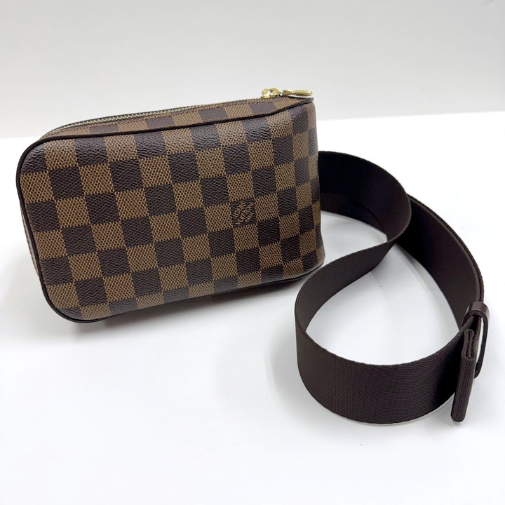 【中古】LOUIS VUITTON ルイヴィトン ジェロニモス 上半身御徒面子 ダミエ エベヌ N51994 CA1015