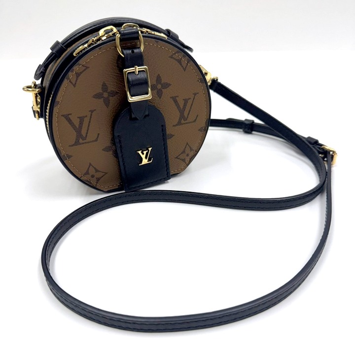 【中古】LOUIS VUITTON ルイヴィトン ミニボワット・シャポー ショルダーバッグ モノグラム・リバース M68276 RFID